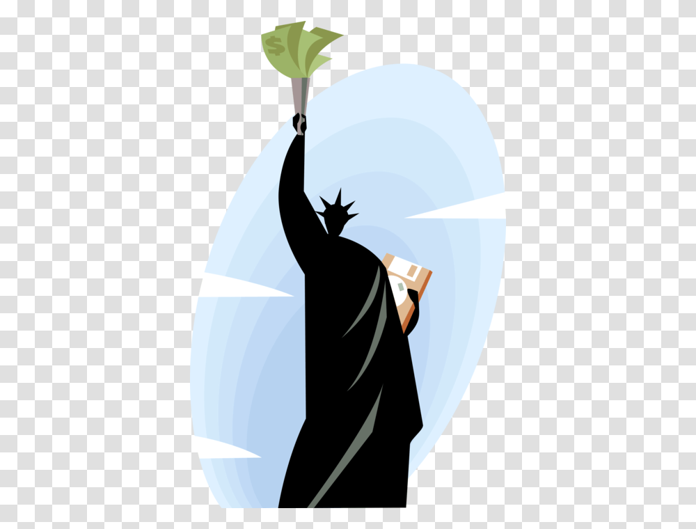 Vector Illustration Of Statue Of Liberty Colossal Neoclassical Illustration, Person, Human, Mammal, Animal Transparent Png