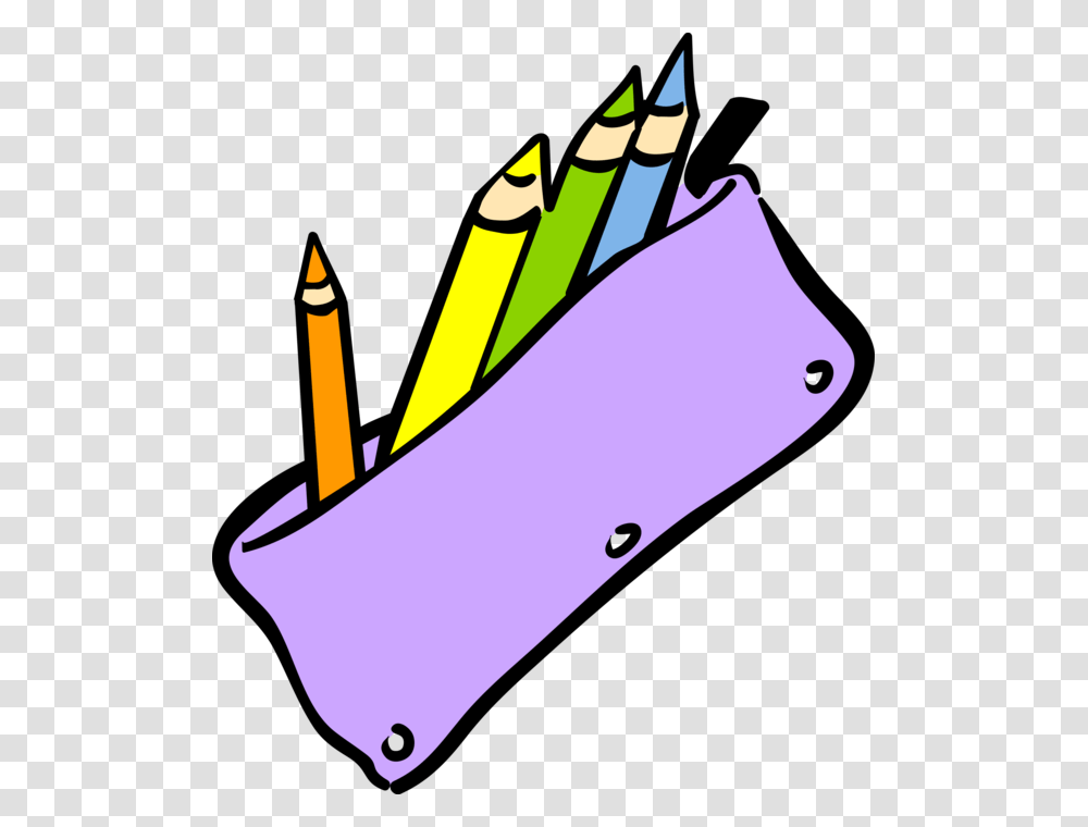 Vector Illustration Of Student S School Pencil Case Background Pencil Case Clipart, Crayon, Dynamite, Bomb Transparent Png