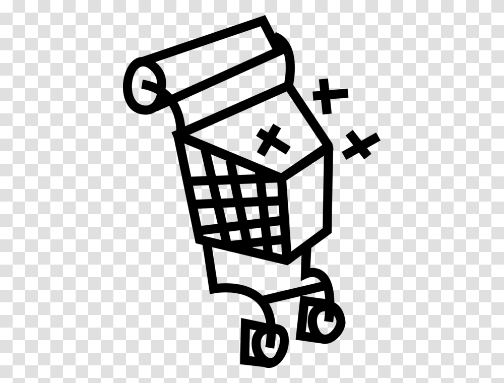 Vector Illustration Of Supermarket Grocery Store Shopping, Gray, World Of Warcraft Transparent Png