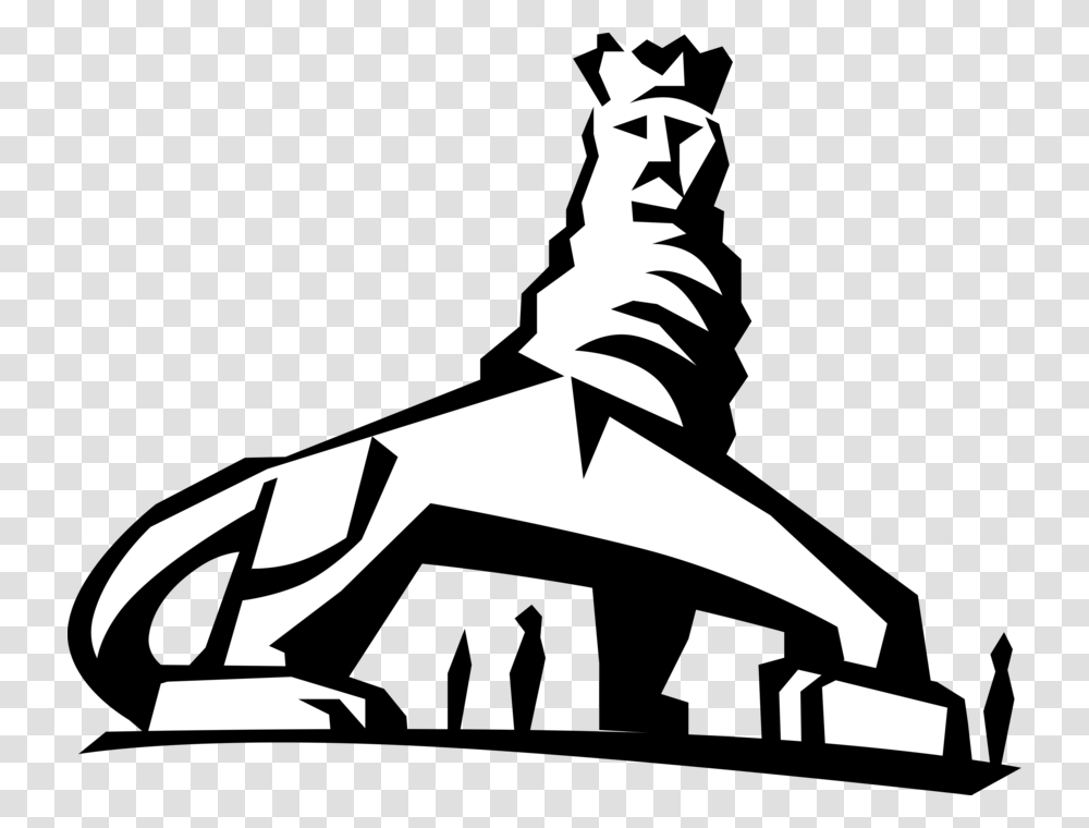 Vector Illustration Of The Lion Of Judah Monument Lion Of Judah Addis Ababa Vector, Stencil, Road Transparent Png