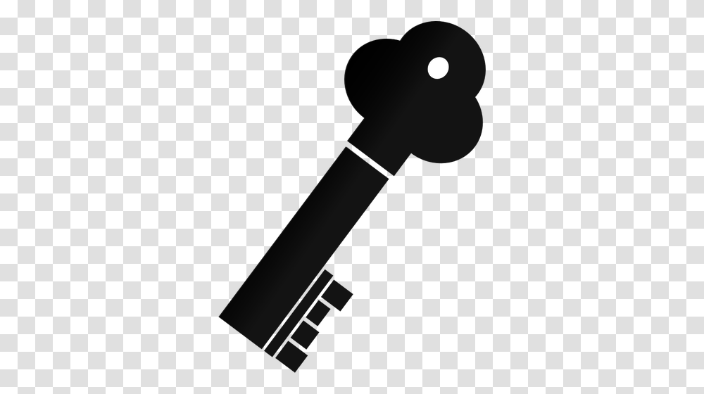 Vector Illustration Of Thick Metal Door Key, Light, Lighting, Lightbulb, Lamp Transparent Png