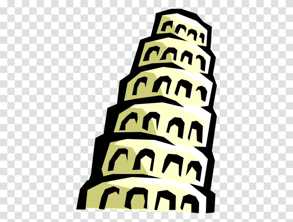 Vector Illustration Of Tower Of Babel Etiological Myth Tower Of Babel Symbol, Number, Architecture, Building Transparent Png