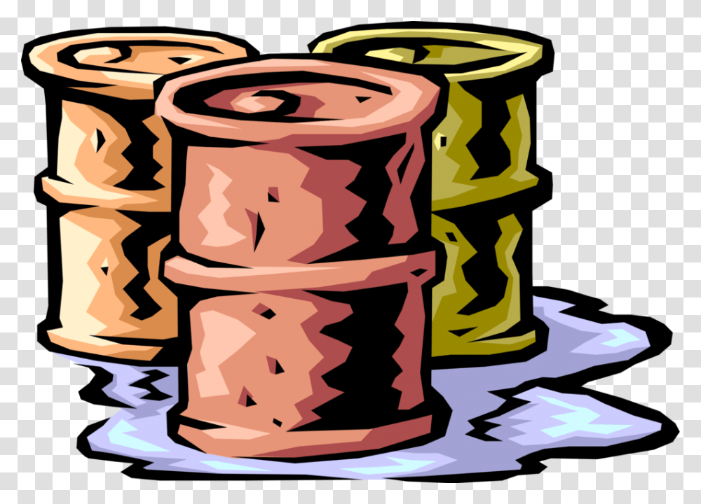 Vector Illustration Of Toxic Chemical Spill From Leaking Chemical Spills And Leaks, Cylinder, Cork Transparent Png