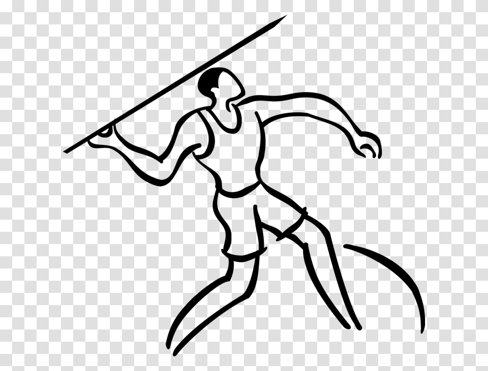 Vector Illustration Of Track And Field Athletic Sport Line Art, Gray, World Of Warcraft Transparent Png