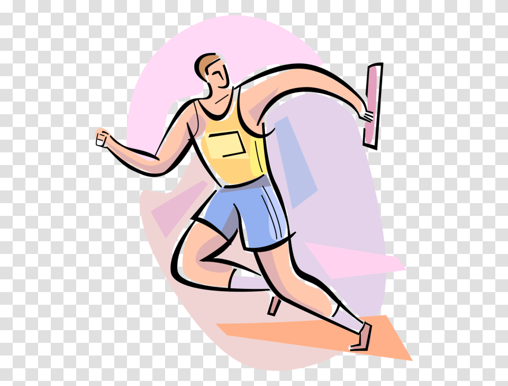 Vector Illustration Of Track And Field Athletic Sport Track And Field Clipart, Person, Drawing, Doodle, Outdoors Transparent Png