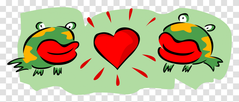 Vector Illustration Of Two Amphibian Frogs In Love Me Tiraste Un Limon, Heart, Pillow, Cushion, Weapon Transparent Png