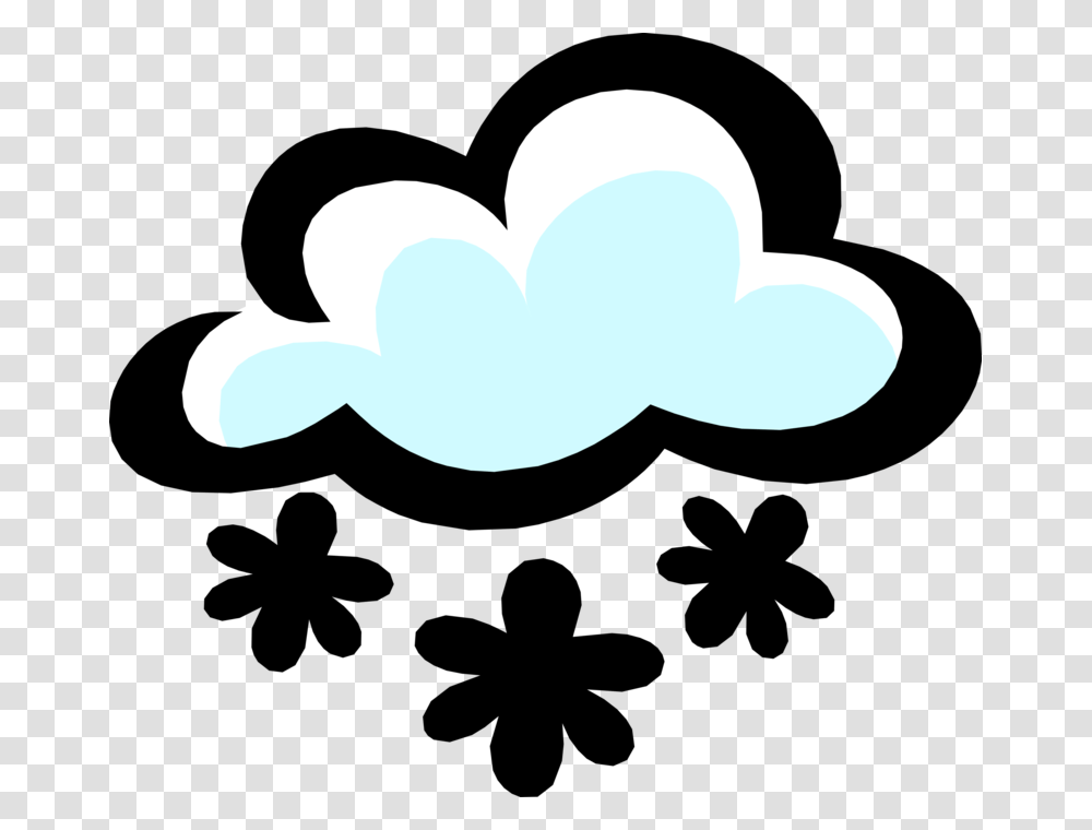 Vector Illustration Of Weather Forecast Snowflakes Cloud, Animal, Heart Transparent Png