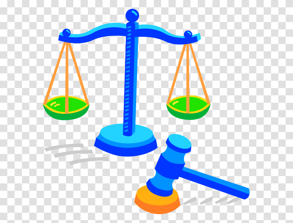Vector Illustration Of Weighing Scales Of Justice With Fairness Clipart, Lamp, Soil, Jury Transparent Png