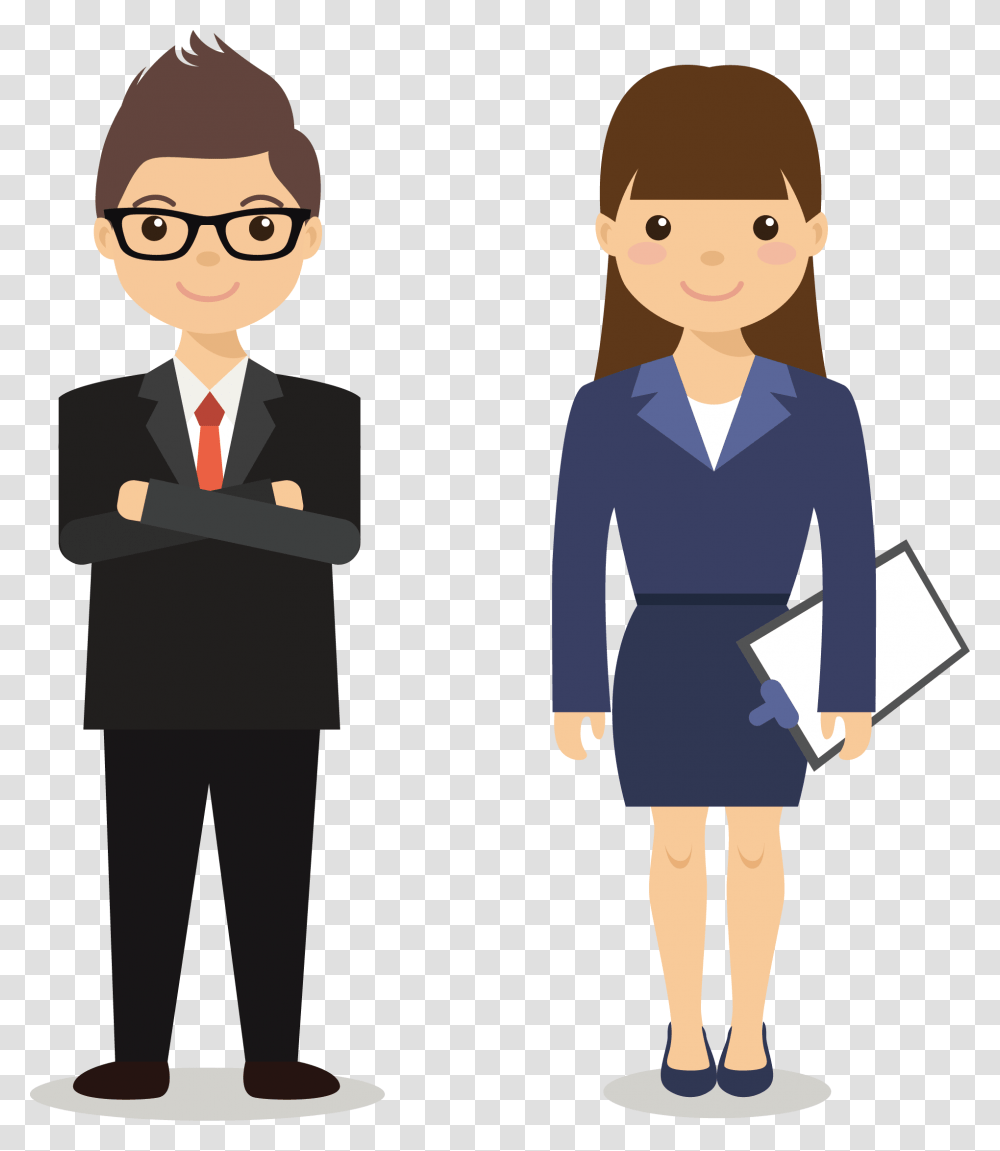 Vector Illustrator Lawyer Couple Euclidean Computer, Person, Female, Sunglasses, Accessories Transparent Png