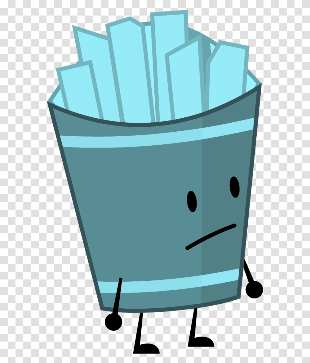 Vector Image Fries Battle For Dream Island Battle For Dream Island Fries, Bucket, Paper, Trash Can, Tin Transparent Png