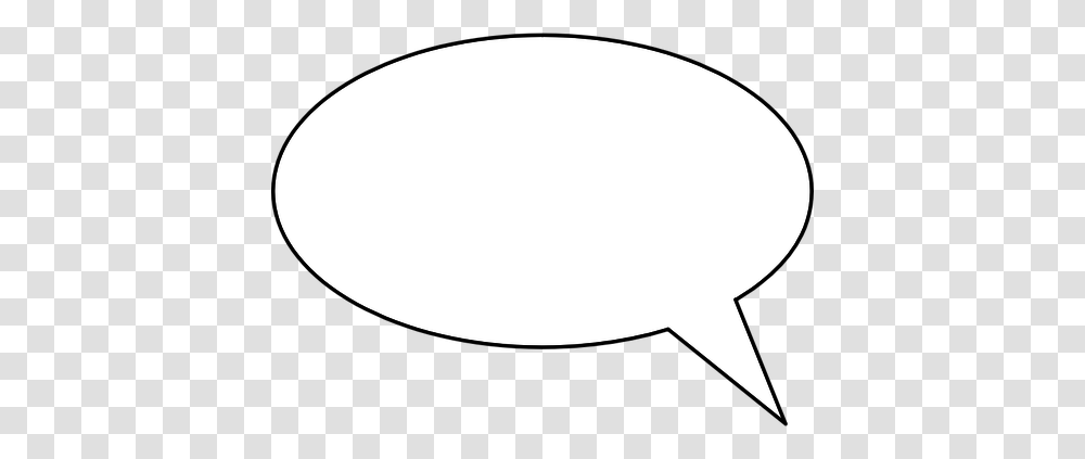 Vector Image Of Basic Talk Bubble With Thin Border Bubble To Talk, Mammal, Animal, Moon, Outer Space Transparent Png