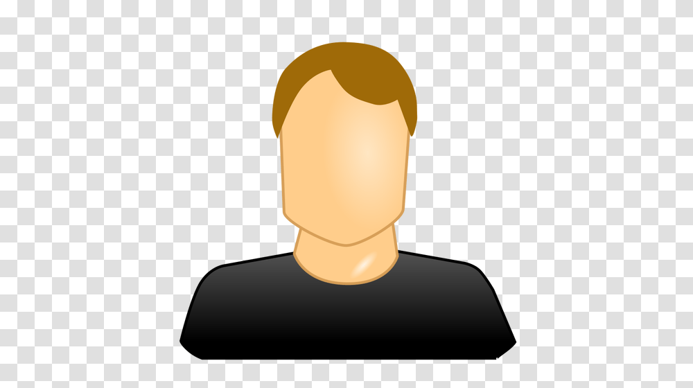 Vector Image Of Blank Face Male User Icon, Lamp, Cushion, Head, Figurine Transparent Png
