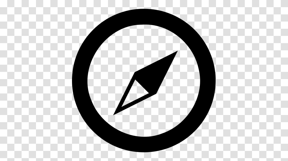 Vector Image Of Compass Map Symbol, Gray, World Of Warcraft Transparent Png