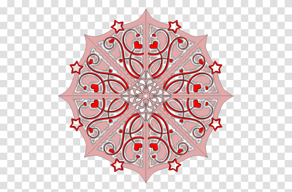 Vector Image Of Decorated Snow Flake Circle, Pattern, Ornament, Fractal, Gate Transparent Png