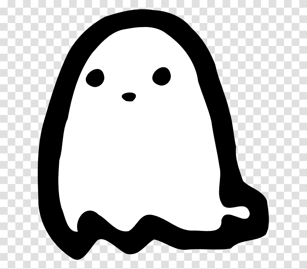 Vector Image Of Ghost, Stencil, Penguin, Bird, Animal Transparent Png
