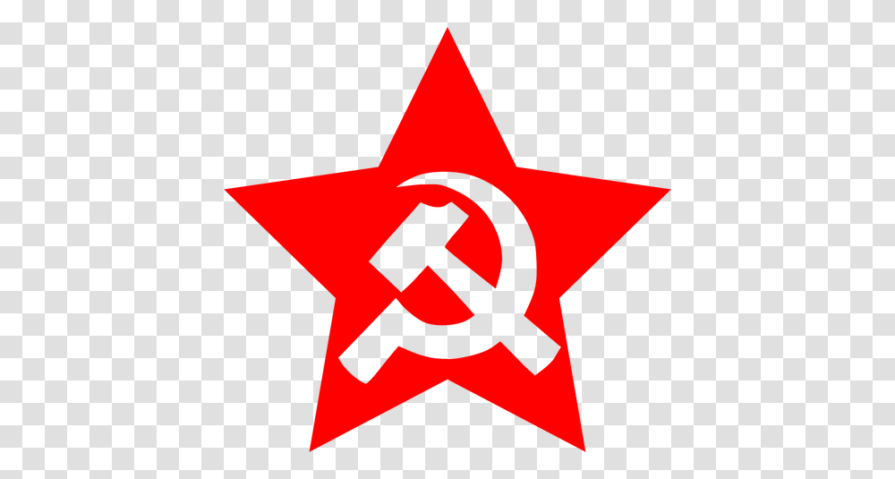 Vector Image Of Large Hammer And Sickle In Star, Star Symbol Transparent Png