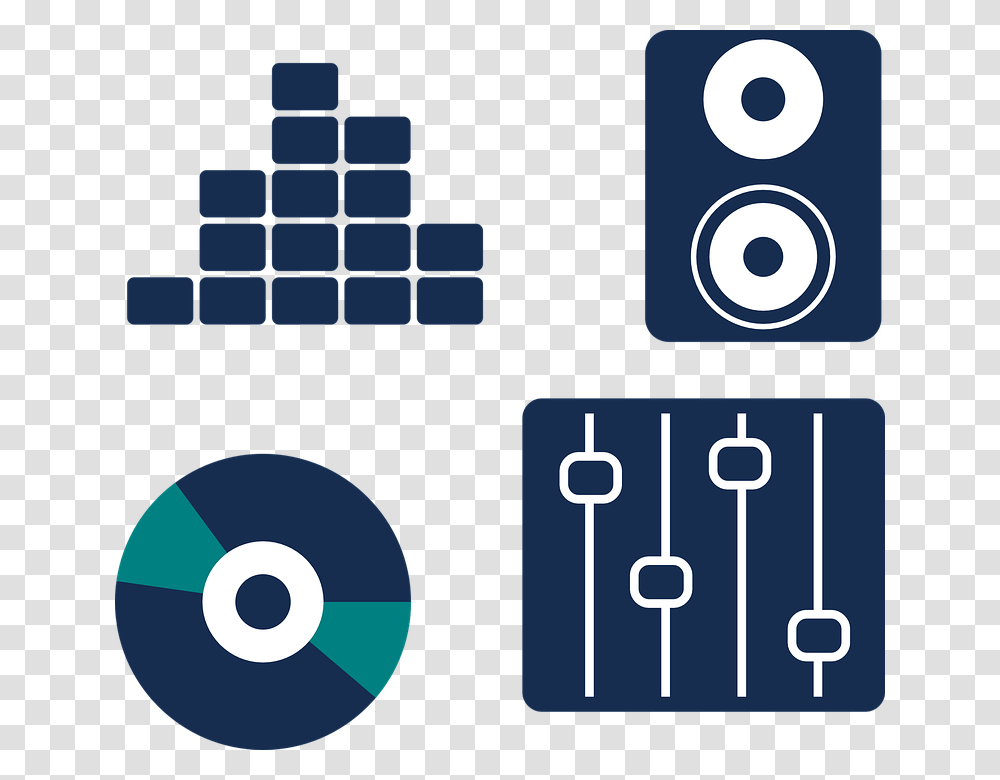 Vector Image Of Set Blue Music Icons Free Svg Ecualizador Vector, Text, Number, Symbol, Electronics Transparent Png