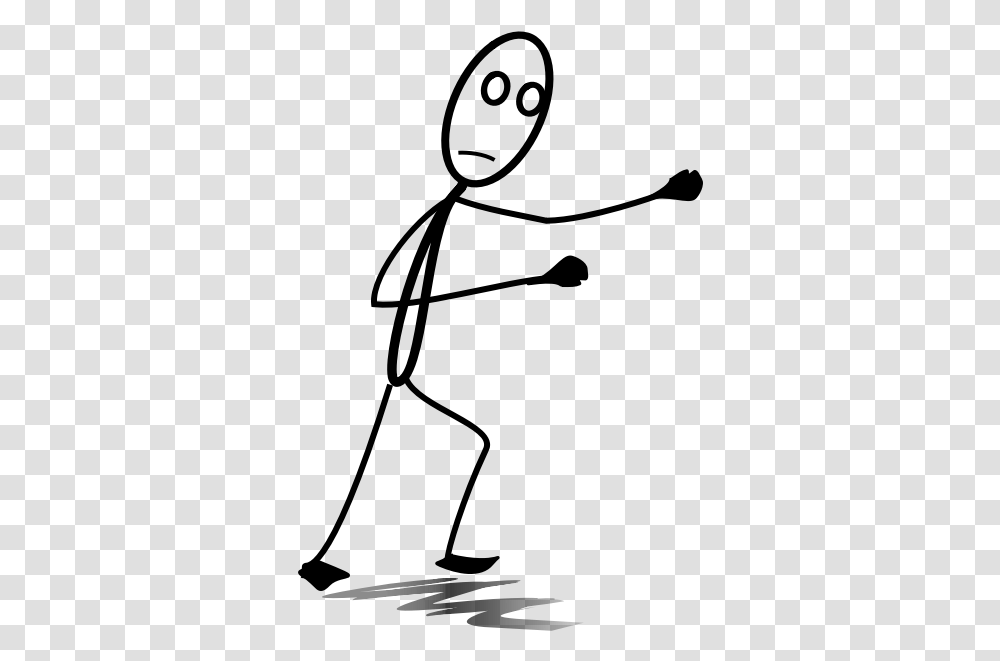 Vector Image Of Stick Man Figure In Fighting Position Stick Figure, Gray, World Of Warcraft, Airplane, Aircraft Transparent Png