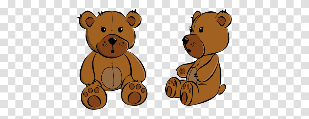 Vector Image Of Stitched Teddy Bear, Toy, Outdoors, Nature, Tree Transparent Png