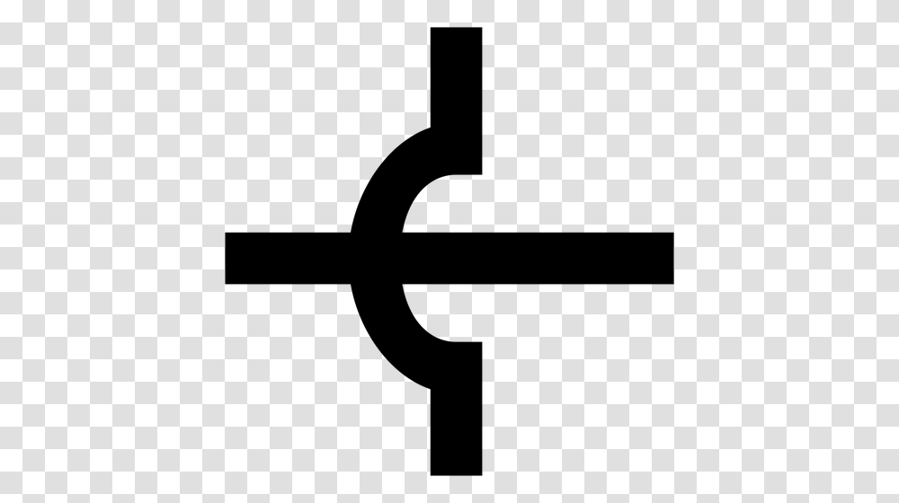 Vector Image Of Unjoined Crossing Of Electronic Wires Symbol, Gray, World Of Warcraft Transparent Png