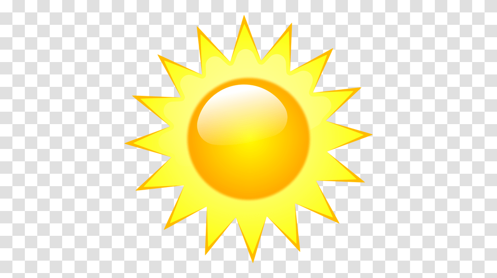Vector Image Of Weather Forecast Color Symbol For Sunny Sky, Nature, Outdoors, Gold, Poster Transparent Png