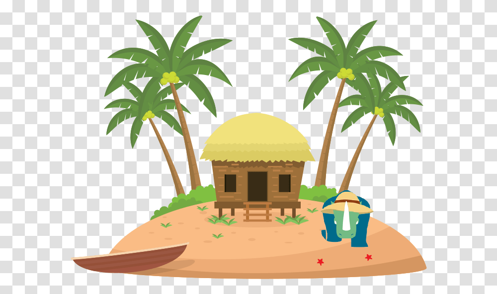 Vector Island, Nature, Outdoors, Building, Shelter Transparent Png