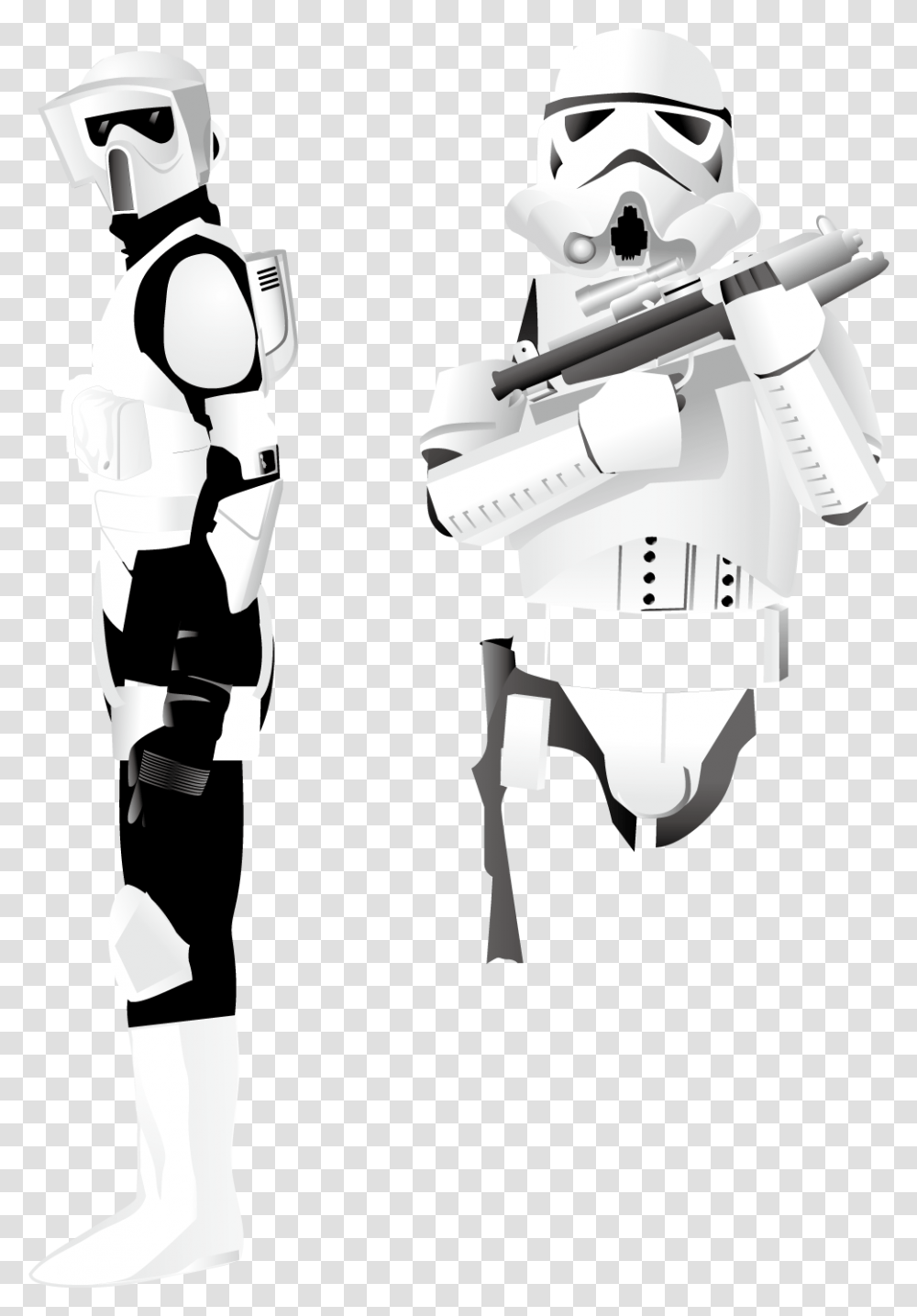 Vector Jedi Star Wars Characters, Person, People, Stencil Transparent Png