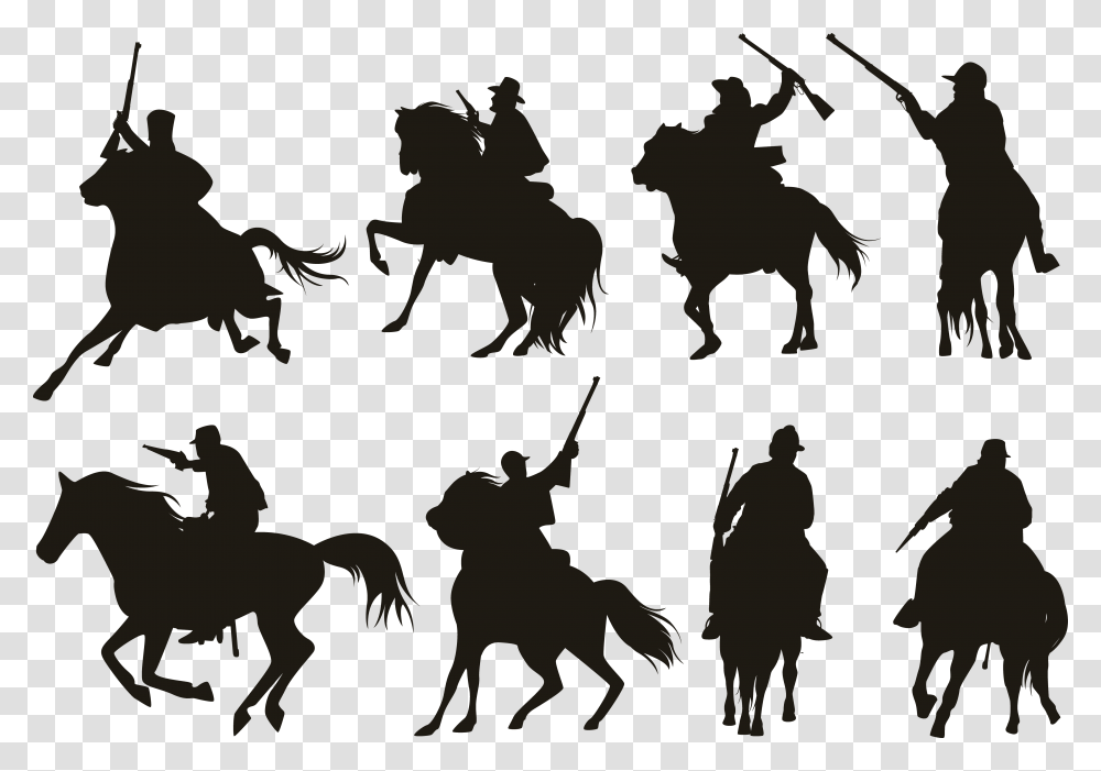 Vector Knight Horse Silhouette, Urban, Fence Transparent Png