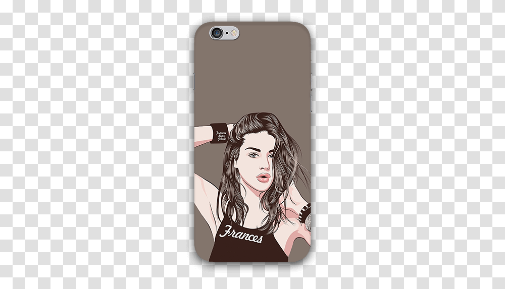 Vector Line Art Iphone 6s Mobile Back Case Iphone, Person, Book, Hair, Face Transparent Png