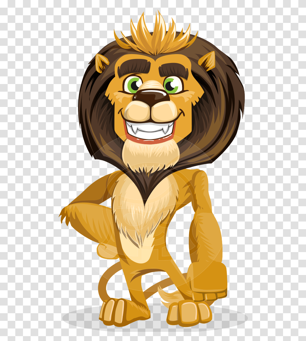Vector Lion Cartoon Character Earn Money Online Bitcoin, Mammal, Animal, Wildlife, Face Transparent Png