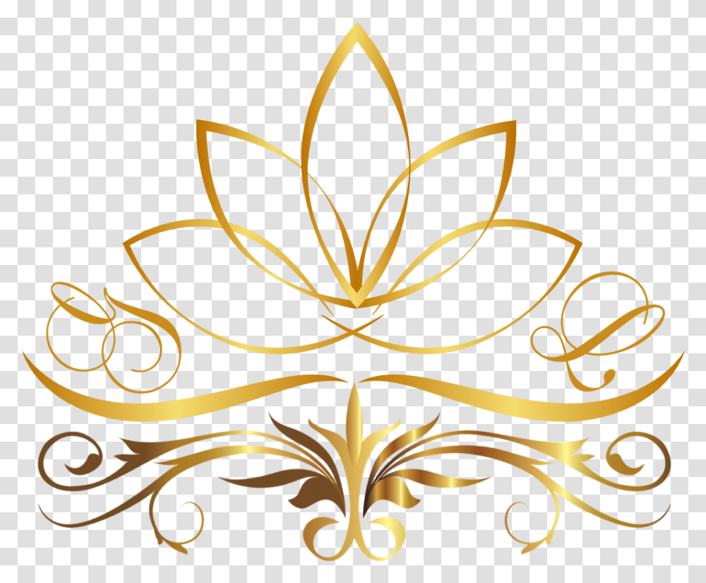 Vector Lotus Download Gold Lotus Flower Logo, Floral Design, Pattern Transparent Png