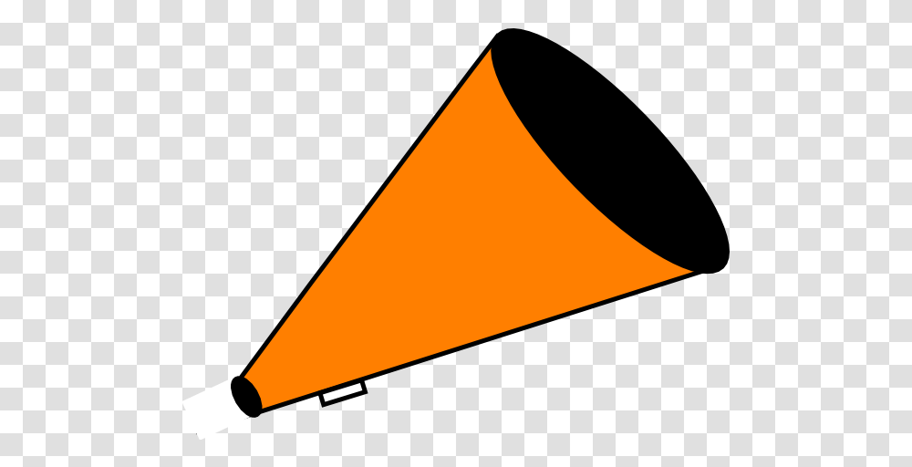 Vector Megaphone Pom & Clipart Free Download Orange Cheer Megaphone Clipart, Triangle, Axe, Tool Transparent Png