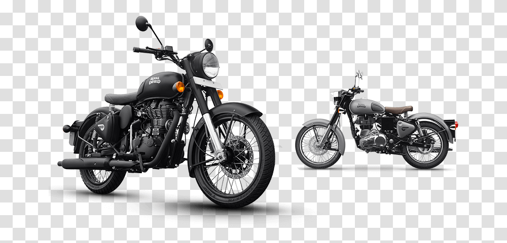 Vector Motorcycles Bullet Royal Enfield Classic 500 Stealth Black, Vehicle, Transportation, Machine, Spoke Transparent Png