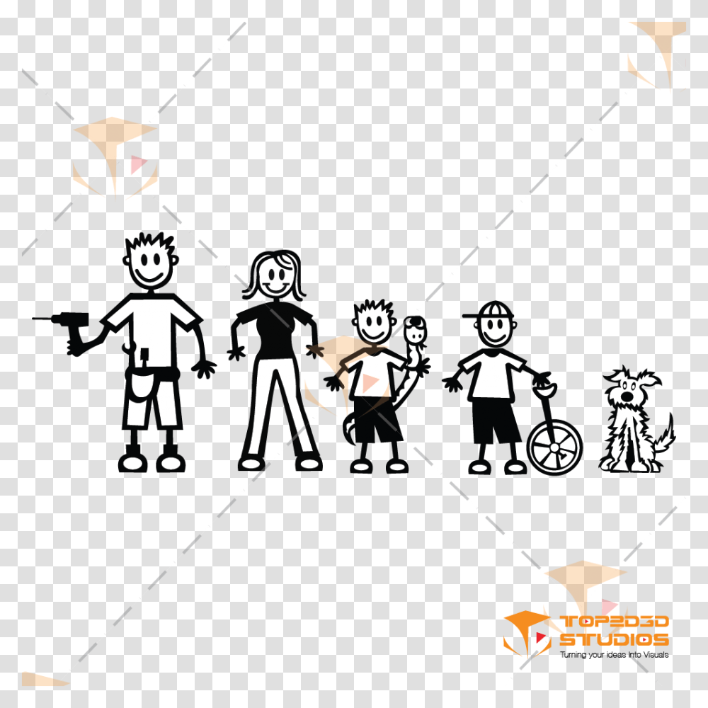 Vector My Stick Figure Family, Person, People, Field, Sport Transparent Png