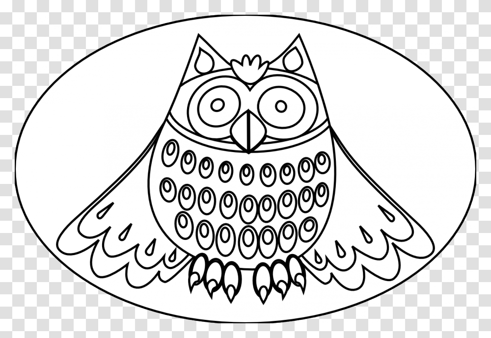 Vector Of A Cross Eyed Cartoon Owl Coloring, Apparel, Hat, Drawing Transparent Png