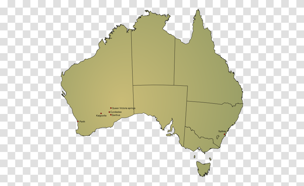 Vector Of Flag Australia Desert File Hd Clipart Map Of Australia, Plot, Diagram, Atlas, Land Transparent Png