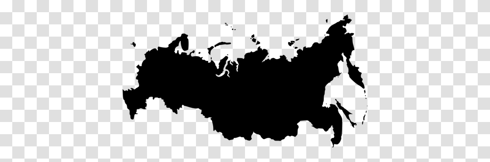 Vector Outline Map Of Russia, Gray, World Of Warcraft Transparent Png