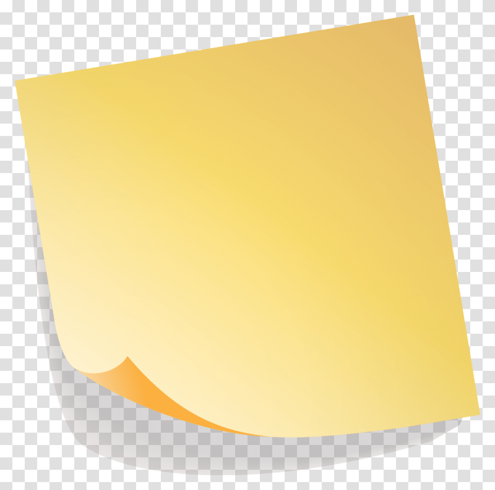 Vector Painted Notes Yellow Sticky Note Euclidean Clipart Paper, Lighting Transparent Png