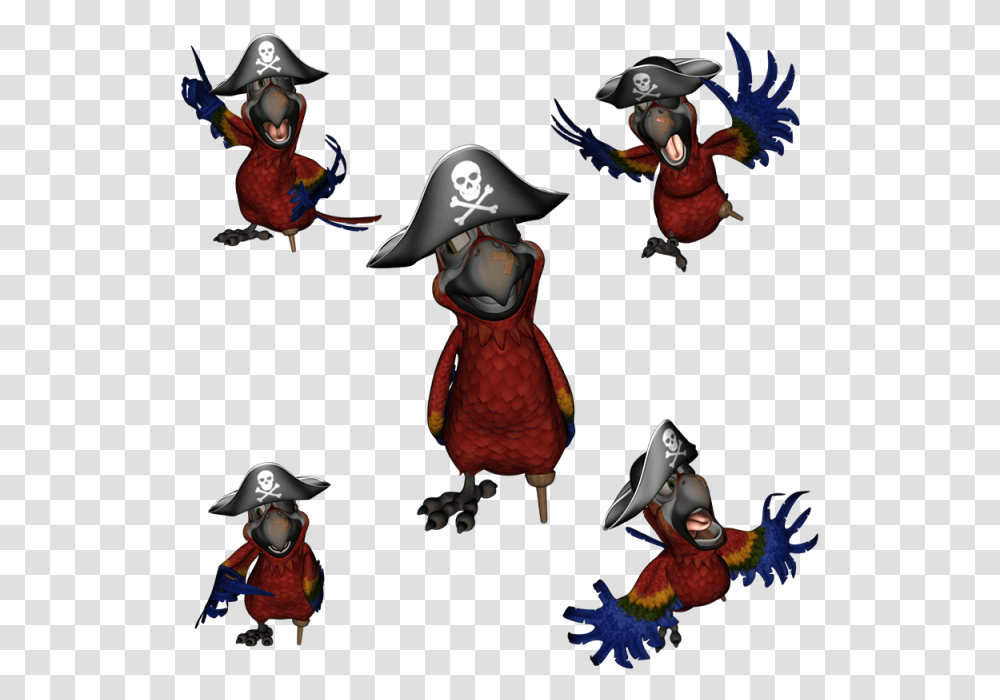 Vector Parrot Skull Piratskij Popugaj, Person, Human, Pirate Transparent Png