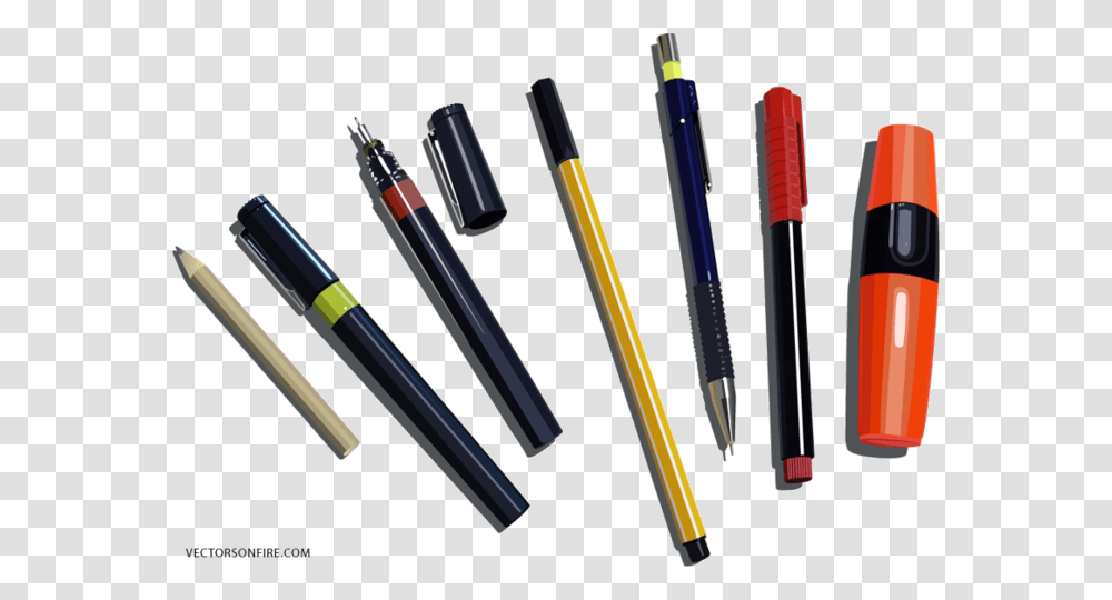 Vector Pens Pensil Pens And Pencils Pngs, Fountain Pen Transparent Png