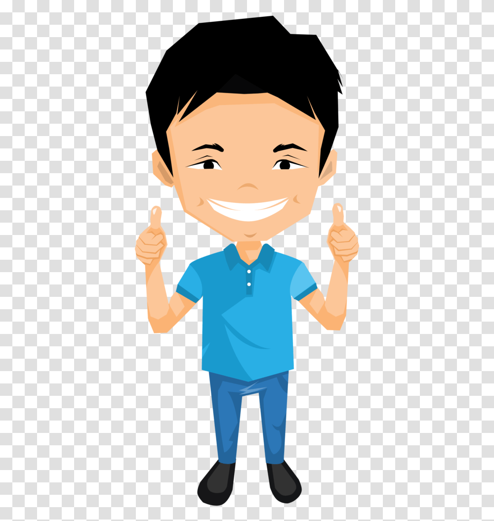 Vector People Cartoon Cartoon, Person, Human, Thumbs Up, Finger Transparent Png