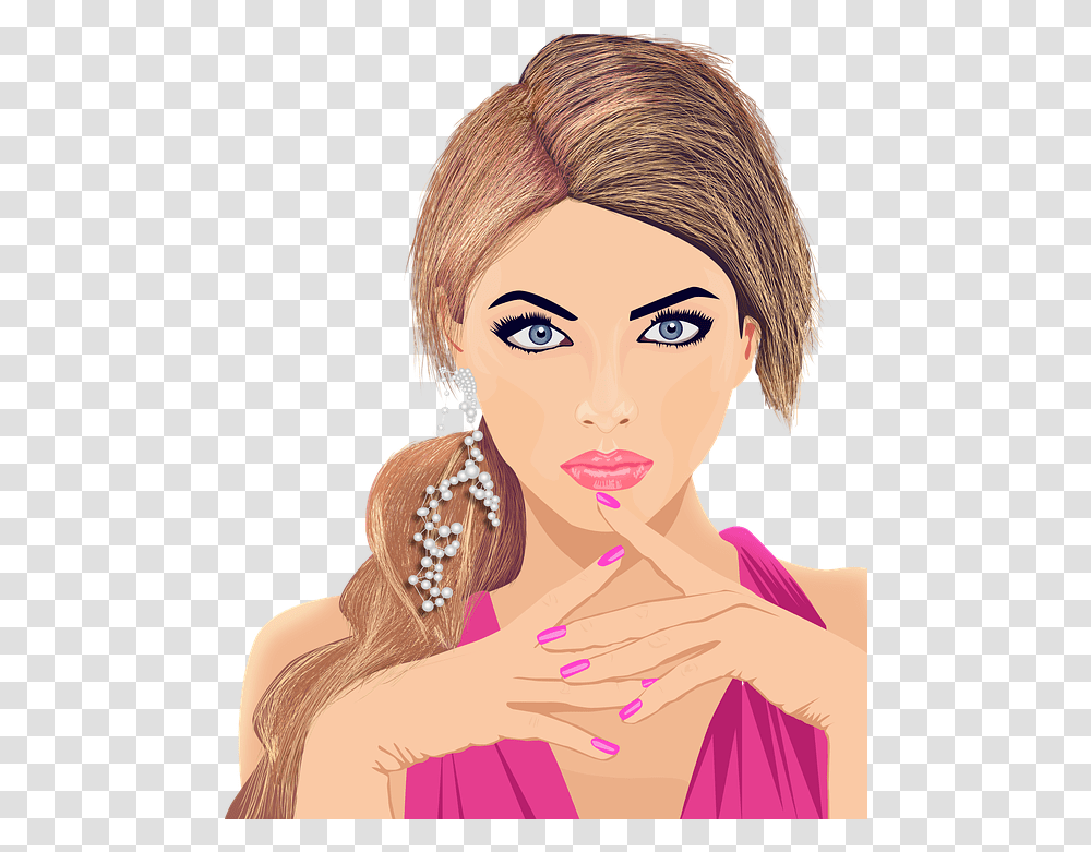 Vector People Cartoon Girl Vector Cartoon Girl, Face, Person, Doll, Female Transparent Png