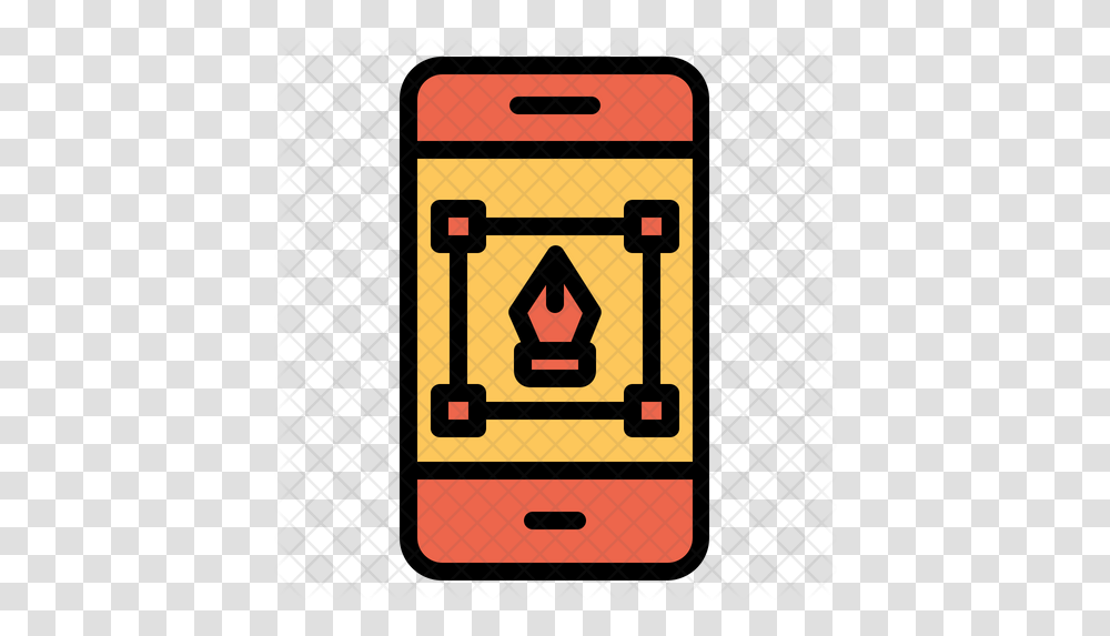 Vector Phone Icon Of Colored Outline Scale And Rotate Icon, Road Sign, Symbol, Light, Traffic Light Transparent Png