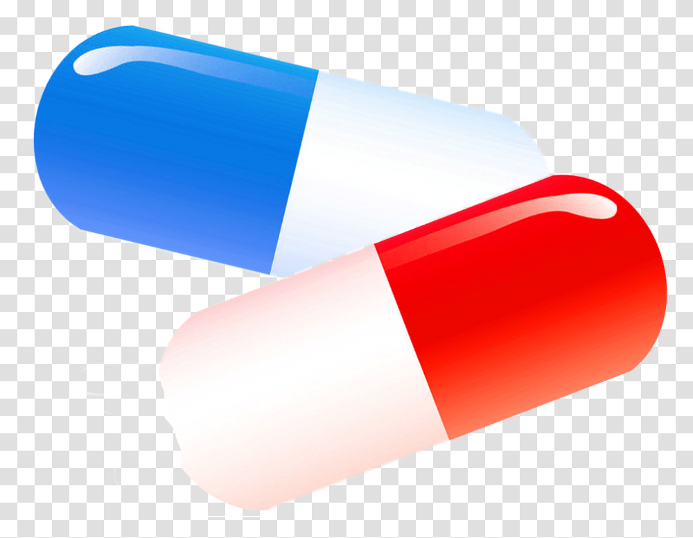 Vector Pills Red Pill Red Amp Blue Capsule, Medication Transparent Png