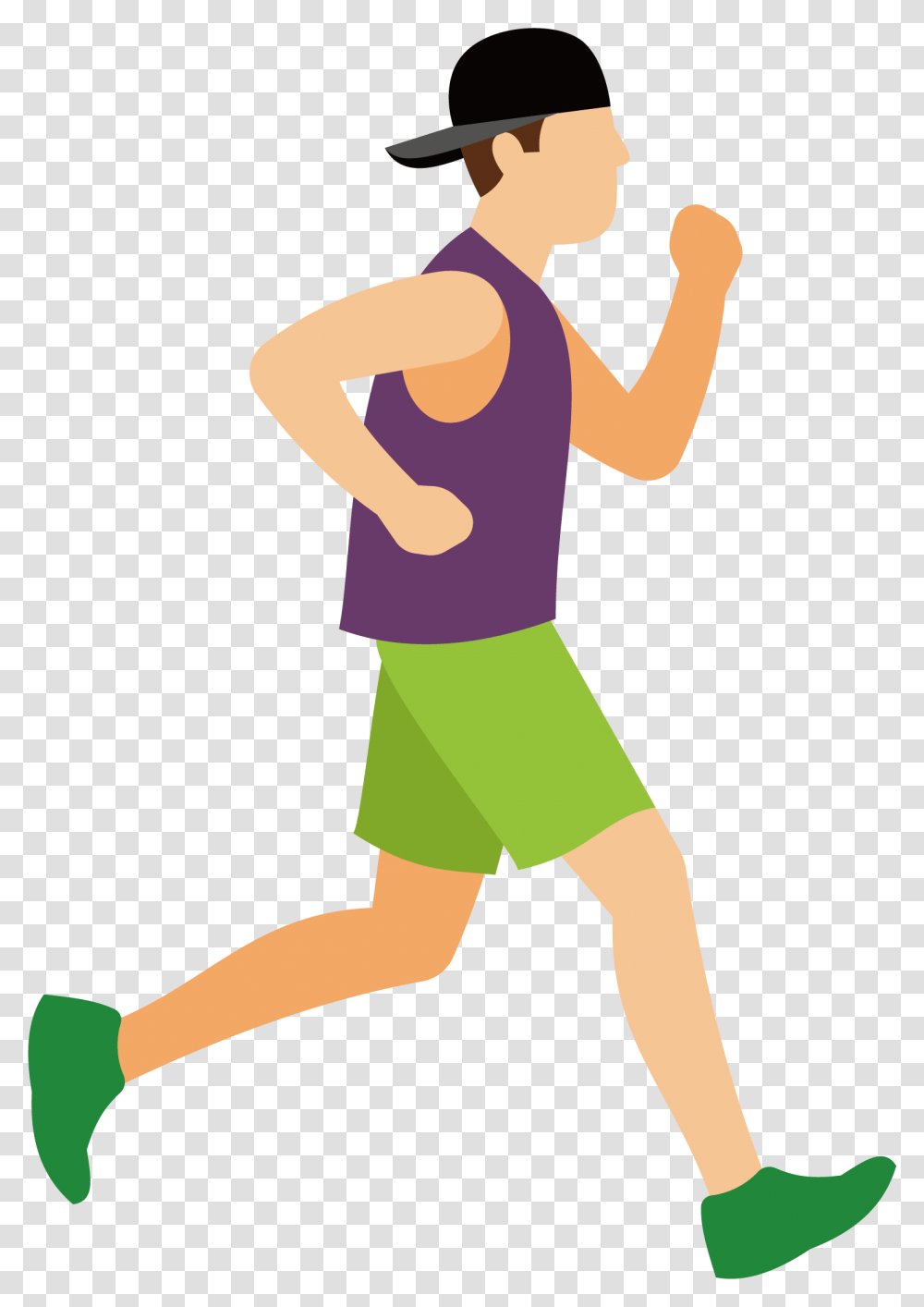 Vector Purple Running Man Vector Graphics, Person, Fitness, Working Out, Sport Transparent Png