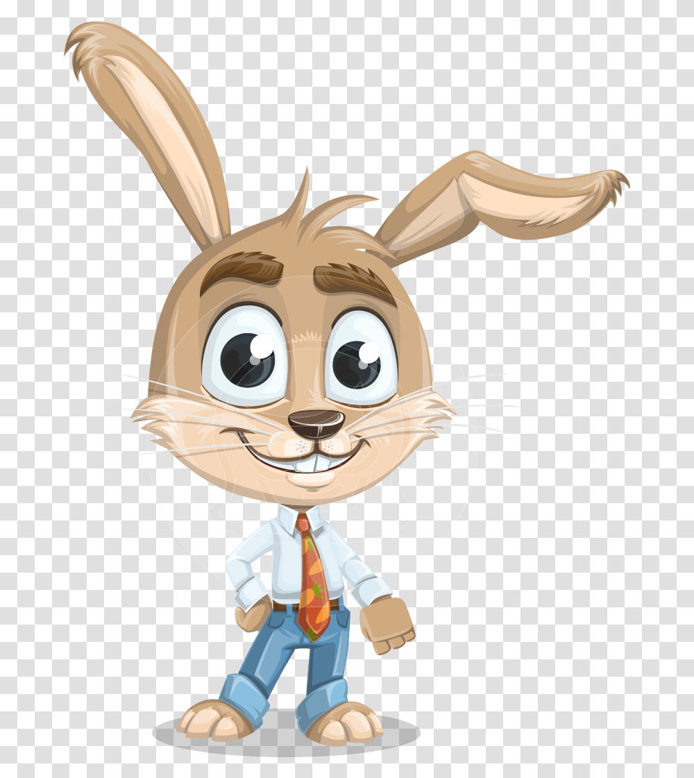 Vector Rabbit Cartoon Character, Toy, Animal, Mammal, Invertebrate Transparent Png