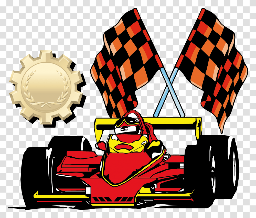 Vector Race Checkered Flag, Vehicle, Transportation, Kart, Car Transparent Png