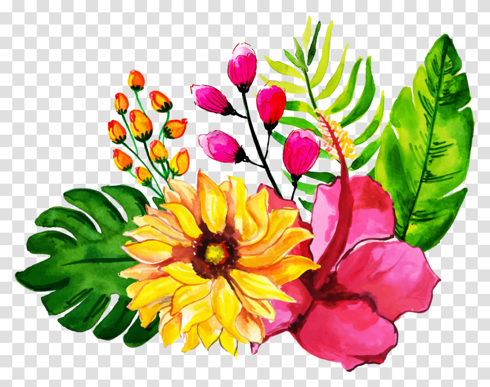 Vector Ramos De Flores, Floral Design, Pattern Transparent Png