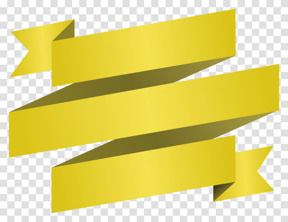 Vector Ribbon Banner Image, Label, Paper Transparent Png