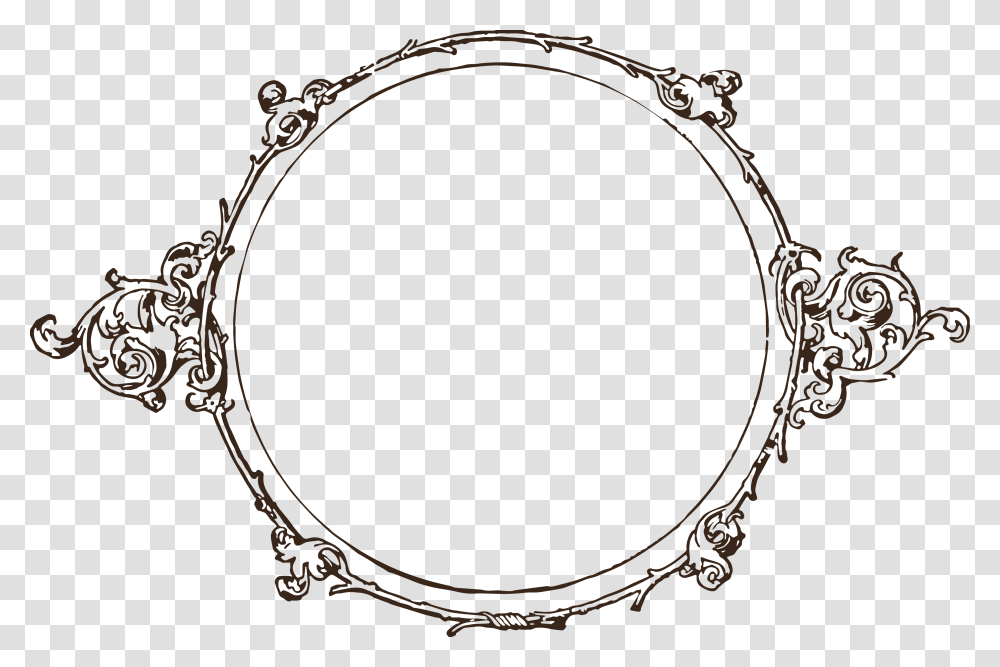 Vector Scroll Oval Circle Vintage Frame, Drum, Percussion, Musical Instrument Transparent Png
